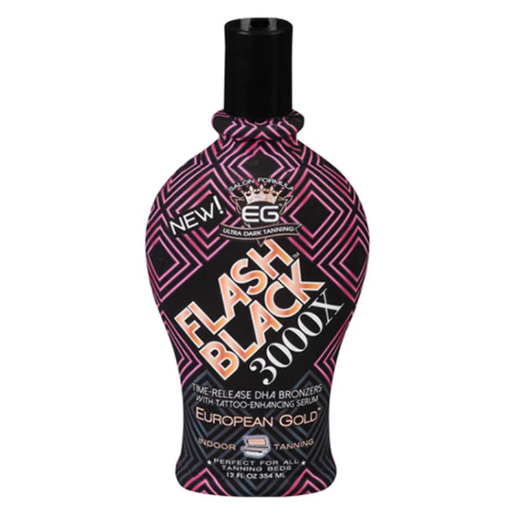 لوسیون سولاریوم یوروپین گلد مدل Flash Black 3000X حجم 354 میل